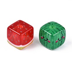 Printed Transparent Acrylic Beads&nbsp;TACR-T028-76M