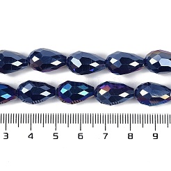 Opaque Solid Color Electroplate Glass Beads Strands&nbsp;LS-EGLA-N013-P6mm-B03