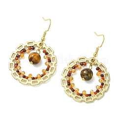 Seed Bead Dangle Earrings&nbsp;EJEW-MZ00744-01