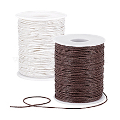 2 Rolls 2 Colors Waxed Cotton Cords&nbsp;YC-PH0001-52G