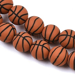 Handmade Polymer Clay Beads Strands&nbsp;PY-CBAEC33-01K