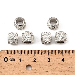 Rondelle Brass Rhinestone Beads&nbsp;CPDL-I003-01