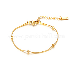 304 Stainless Steel Beaded Snake Chain Bracelets for Women&nbsp;AF2713-1