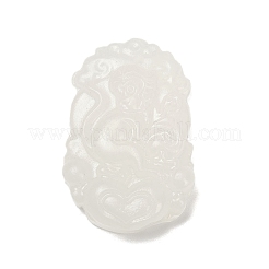 Natural White Jade Carved Pendants&nbsp;G-S384-01I