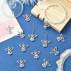60Pcs 10 Colors Acrylic Pendants&nbsp;PALLOY-CJ00098
