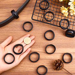 50Pcs Imitation Leather with Alloy Waist Belt Keeper Rings&nbsp;FIND-CP0002-44