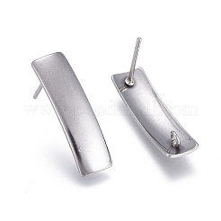 Non-Tarnish 304 Stainless Steel Stud Earring Findings&nbsp;STAS-L238-079P