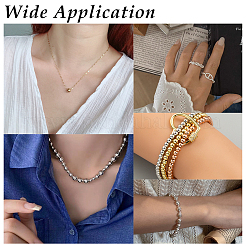320Pcs Brass Solid Round Beads&nbsp;KK-ME0002-69