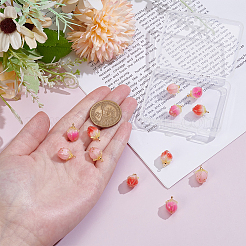 12Pcs 3 Colors Opaque Acrylic Charms&nbsp;MACR-UN0001-02