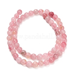 Natural Rose Quartz Dyed Beads Strands&nbsp;G-B046-07-6mm-01