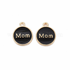 Mother's Day Alloy Enamel Charms&nbsp;X-ENAM-T016-11B-RS