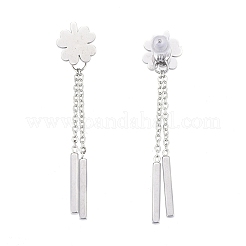 304 Stainless Steel Chain Tassel Earrings&nbsp;EJEW-I248-24