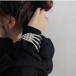 Halloween Skeleton Hand Zinc Alloy Bangles for Women&nbsp;FS-WG39438-01