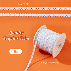 1 Roll Plastic Paillette Beads&nbsp;PVC-PH0001-24