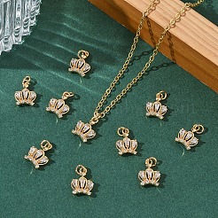 SHEGRACE Brass Micro Pave Cubic Zirconia Pendants&nbsp;XGRQ3D355-516G
