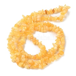 Natural Yellow Jade Beads Strands&nbsp;GG-NH0009-A02-02