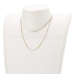 304 Stainless Steel Cable Chain Necklaces & Bracelets Jewelry Sets&nbsp;SJEW-JS01186