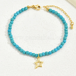 Natural Turquoise Beads Charm Bracelets for Women&nbsp;ET0465