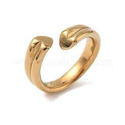 304 Stainless Steel Cuff Rings&nbsp;RJEW-Z118-02G