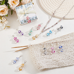 80Pcs 8 Colors Acrylic Pendant Decorations&nbsp;HJEW-PH02559