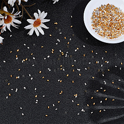 1000Pcs 2 Colors Brass Crimp Beads&nbsp;KK-PA0001-10