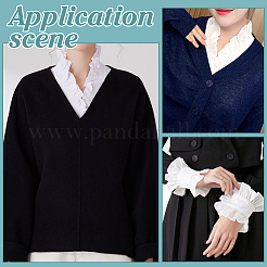 Polyester Detachable Collar & Cuffs Set&nbsp;AJEW-WH0643-156