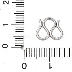 304 Stainless Steel S-Hook Clasps&nbsp;STAS-Z048-06P-01