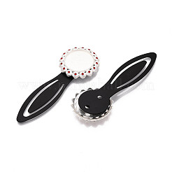 Alloy & Iron Bookmark Cabochon Settings&nbsp;PALLOY-N184-08S