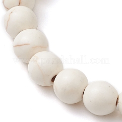 8mm Round Synthetic Turquoise Beaded Stretch Bracelets&nbsp;BJEW-JB10467-02