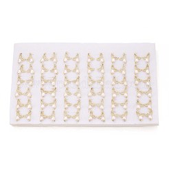 Brass Natural Pearl Stud Earrings&nbsp;PEAR-N020-08I