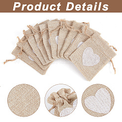 Jute Cloth Storage Bags&nbsp;ABAG-WH0031-30