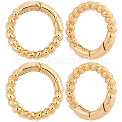 6Pcs Brass Spring Gate Clasps&nbsp;FIND-SC0020-67B