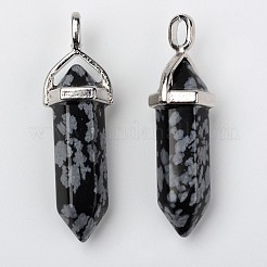 Natural Gemstone Double Terminated Pointed Pendants&nbsp;G-F295-05