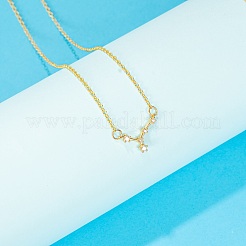 12Pcs 12 Style Brass Micro Clear Cubic Zirconia Pendants&nbsp;ZIRC-LS0001-02G