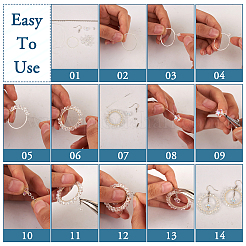 DIY Wire Wrap Earring Making Kit&nbsp;DIY-TA0004-87