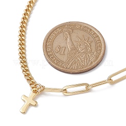 304 Stainless Steel Cross Pendant Necklaces&nbsp;NJEW-JN04617