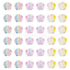 90Pcs 3 Colors Tricolor Opaque Resin Cabochons&nbsp;CRES-TA0001-44