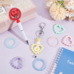 28Pcs 14 Styles Acrylic Bead Frame&nbsp;SACR-GA0001-08