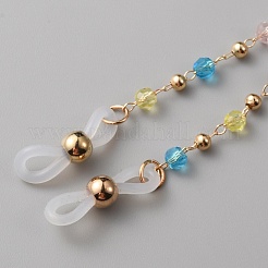Plastic Round Beaded Eyeglasses Chains&nbsp;AJEW-WH0038-27