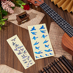 2 Sheets 2 Styles Paper Picture Stickers for Guitar Fingerboard Decoration&nbsp;STIC-FH0001-29