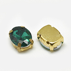 Sew on Rhinestone&nbsp;RGLA-T091-10x14mm-15G