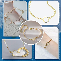 20Pcs 2 Style 304 Stainless Steel Linking Ring&nbsp;STAS-UN0045-88
