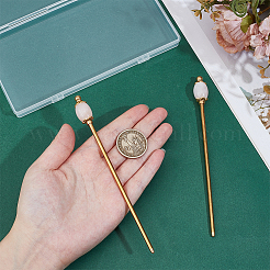 2Pcs Brass Hair Sticks&nbsp;OHAR-PH00008