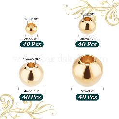 160Pcs 4 Styles Brass Beads&nbsp;KK-PH0005-81