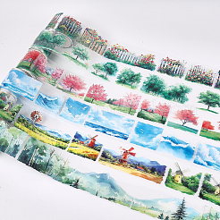 6 Rolls 6 Colors PET Self-Adhesive Paper Decorative Stickers&nbsp;DIY-CP0012-90