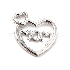 Rack Plating Brass Micro Pave Cubic Zirconia Pendants&nbsp;KK-K270-28P