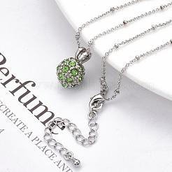 Long-Lasting Plated Brass Cable Chain Necklaces&nbsp;NJEW-K112-09P-NF