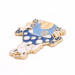 Alloy Enamel Pendants&nbsp;ENAM-M055-03G-02