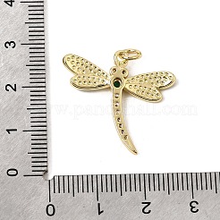 Brass Micro Pave Cubic Zirconia Pendants&nbsp;CU-CBA7D12-08G-02