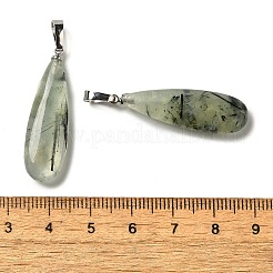 Natural Prehnite Pendants&nbsp;G-Q192-07P-01